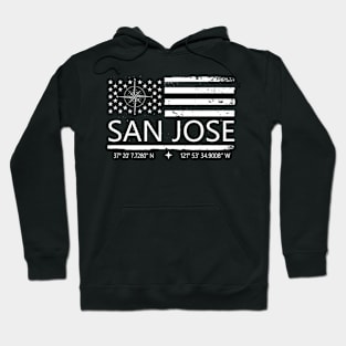 Us Flag San Jose, San Jose City Love Hoodie